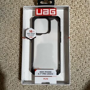 UAG Black Rugged iPhone Case with Reinforced Corners